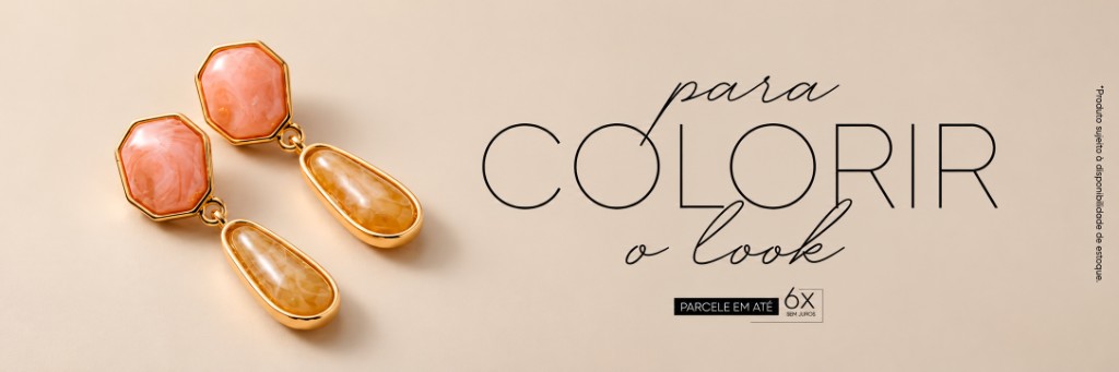 Brincos para colorir o look
